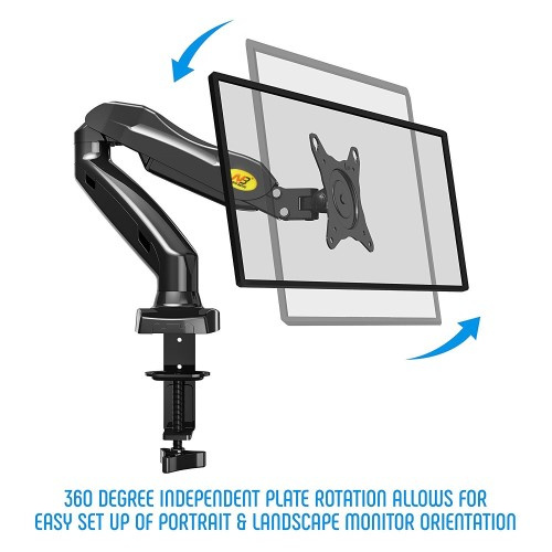 North Bayou F80 氣壓式桌面 17" - 27" 顯示器支架