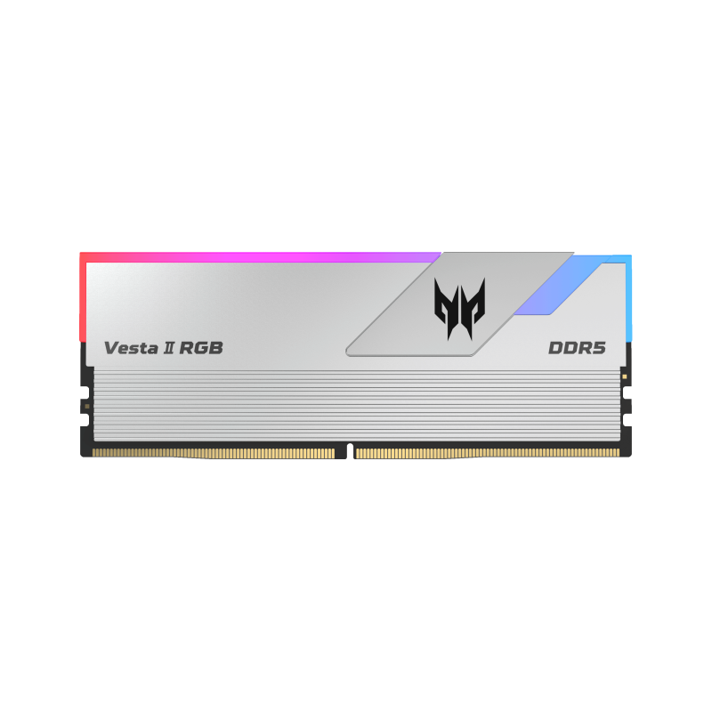 ACER Predator Vesta II RGB (32GB*2) DDR5 6000 64GB CL30 (VESTA2-64GB-6000-2R8-V6) BLACK / SILVER