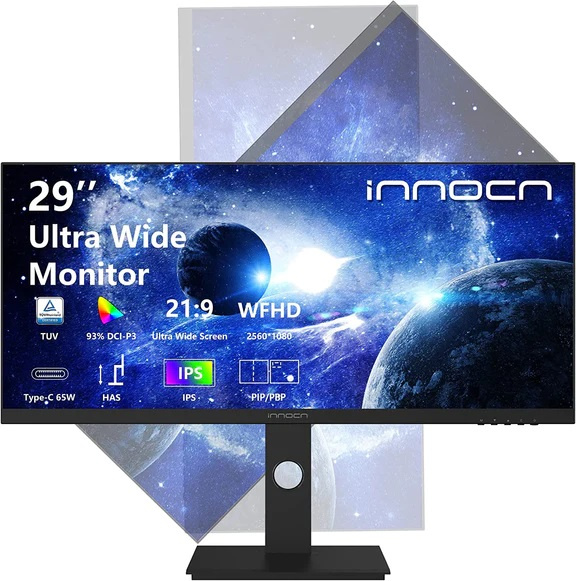 INNOCN 29" 29C1F-D (WFHD 2560 x 1080p IPS / 21:9) 75Hz Ultrawide Screen Monitor