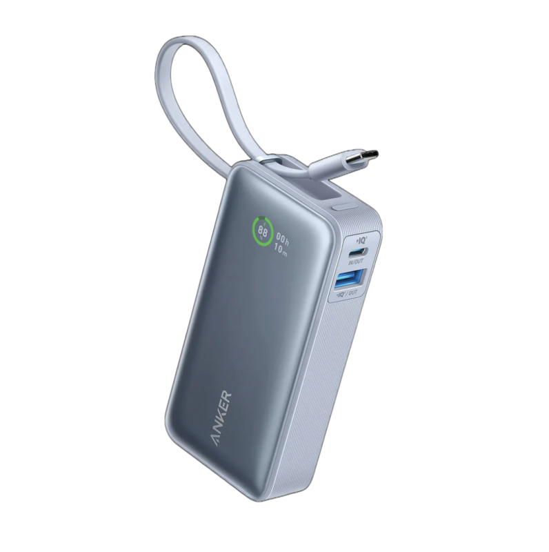 Anker Nano Power Bank (30W, Built-In USB-C Cable) 10000mAh 30W PD 行動電源 A1259