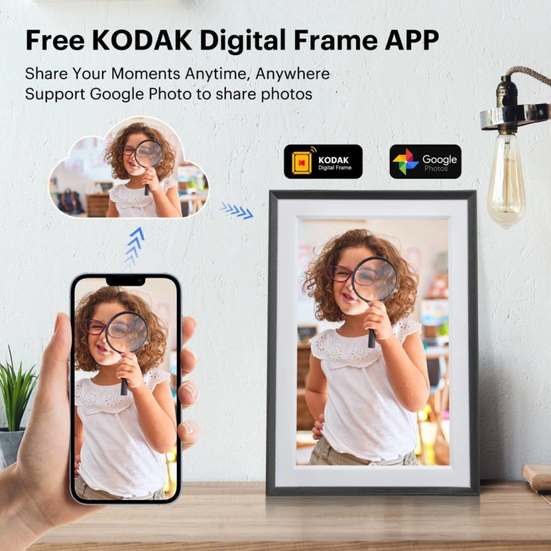 Kodak 10吋 Wi-Fi 窄邊框電子相架 RCF-1018