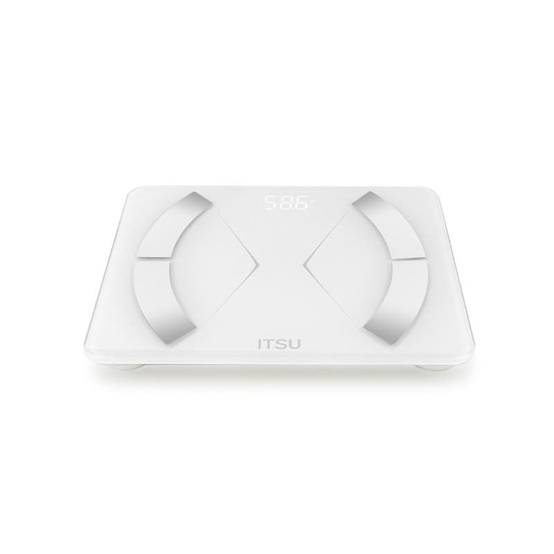 ITSU 體脂磅 IS-0189 (白色) 透過手機程式提供身體成分數據 更加了解身體健康狀況 香港行貨