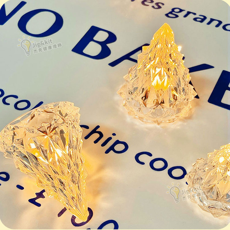 杰克冰山小夜燈丨ins風雪山燈丨宿舍臥室床頭燈丨氛圍燈丨情侶閨蜜生日禮物丨大號6*8cm 丨2個入（3192）