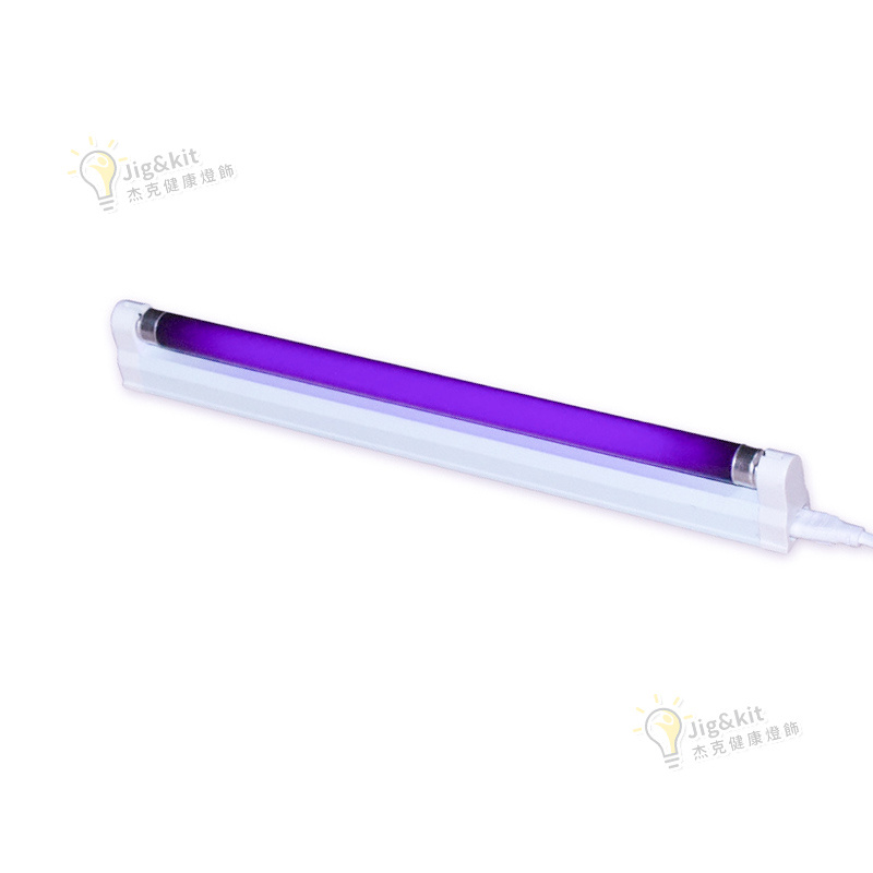 杰克-滅蚊燈管丨誘捕蚊蟲蒼蠅蟬uv紫外線黑管丨紫光滅蚊燈燈管丨DC12V燈架+誘蟲黑管紫光燈管（4126）