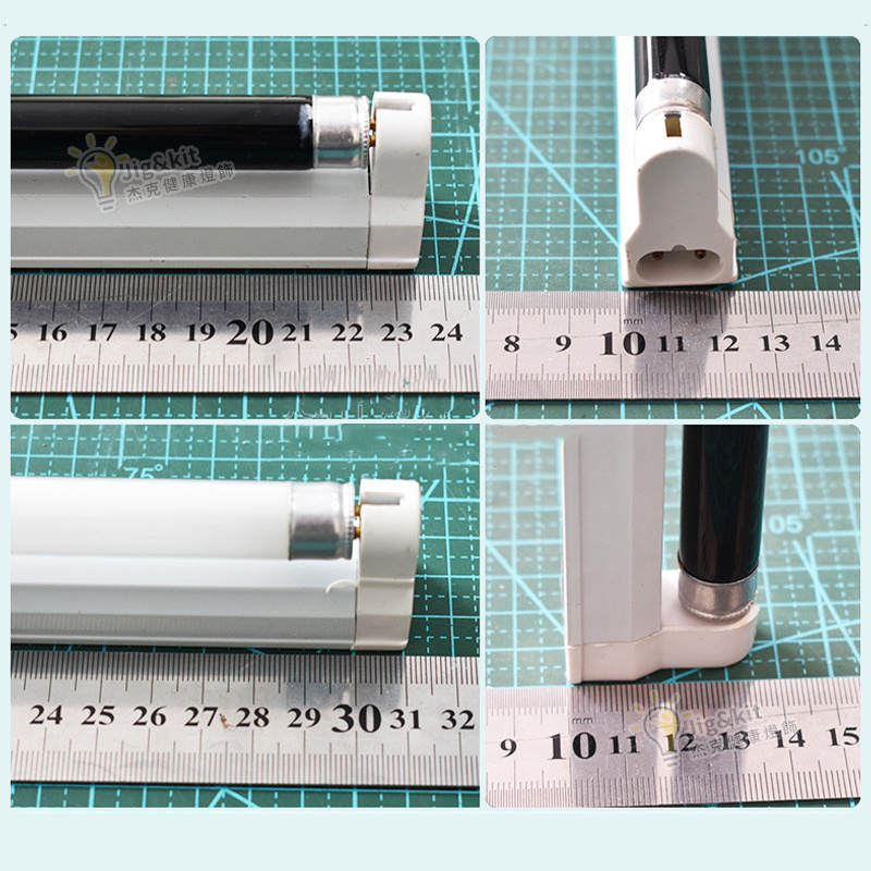 杰克-滅蚊燈管 | 誘捕蚊蟲蒼蠅蟬uv紫外線黑管 | 紫光滅蚊燈燈管 - 220V燈架+誘蟲黑管紫光燈管（4127）