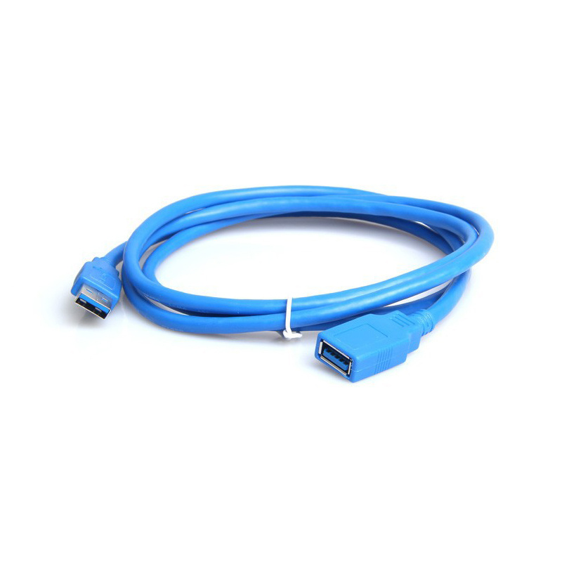 杰克-usb3.0數據線公對母連接線 丨電腦鍵盤滑鼠u盤印表機延長線 丨 藍色0.5m（2114）