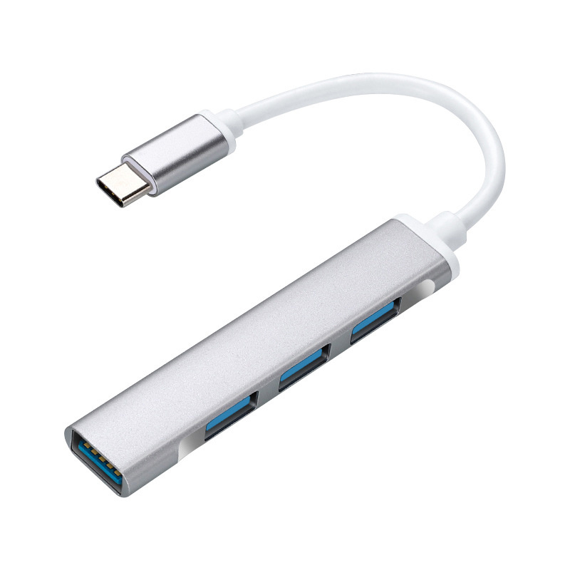 杰克-Type-C一拖四丨USB3.0拓展塢轉接線頭丨MAC book手機四合一轉換器丨OTG - type-c轉USB（2115）