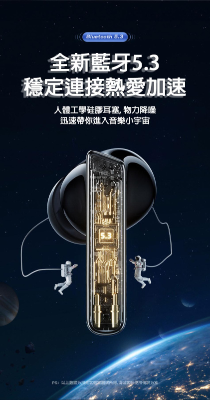 AWEI 丨T52 ANC丨主動降噪藍牙耳機（2118）
