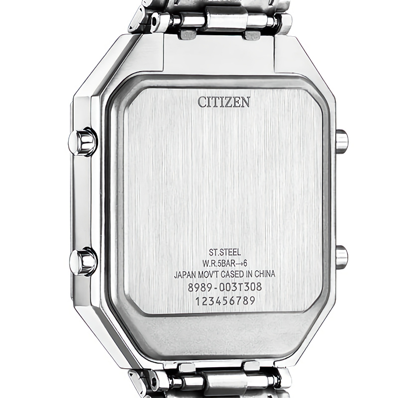 CITIZEN JG2120-65A記錄標籤Ana Digi Thermo Sensor Quartz中性款手錶