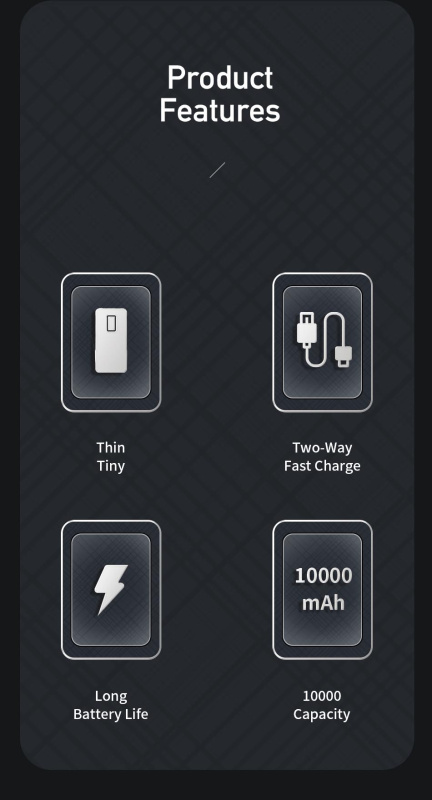 AWEI-10000mAh 移動電源丨雙USB 2.1A 輸出丨流動電源 丨充電寶尿袋丨iPhone Samsung 華為 小米 快叉 流動充電器 （2126）