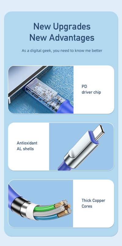 AWEI-CL-206T 丨5A智能快充數據線丨 USB to Type-C充電線 丨Type-C數據線丨1米 黑色（2127）