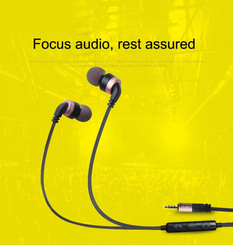 AWEI-ES-30TY 有線耳機丨入耳式丨低音丨有MIC丨環保線材丨聽歌打電話丨黑色 （2135）