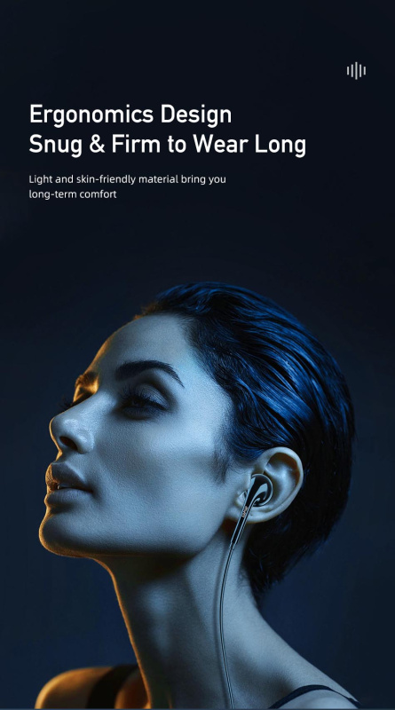 AWEI-PC-7 &nbsp;黑色 &nbsp;有線耳機丨3.5mm AUX Plug 帶麥克風丨 可通話 丨線控 1.2m 丨便攜輕巧丨半入耳式立體聲耳塞（2136）