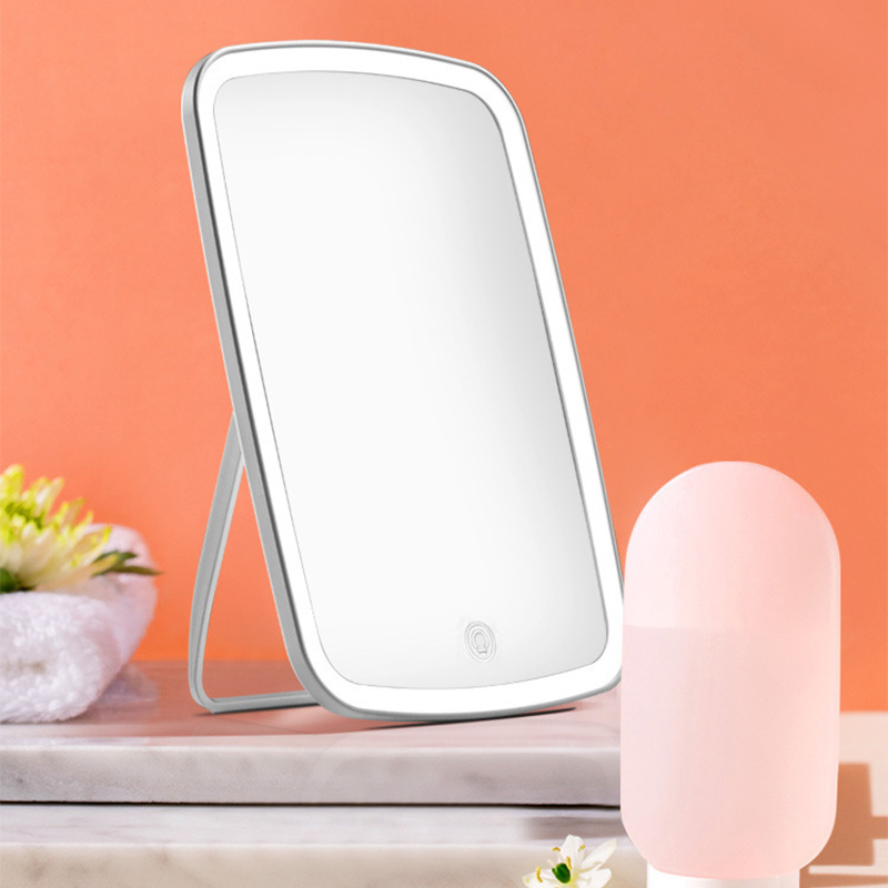 杰克-臺式三色LED化妝鏡-白色-1106