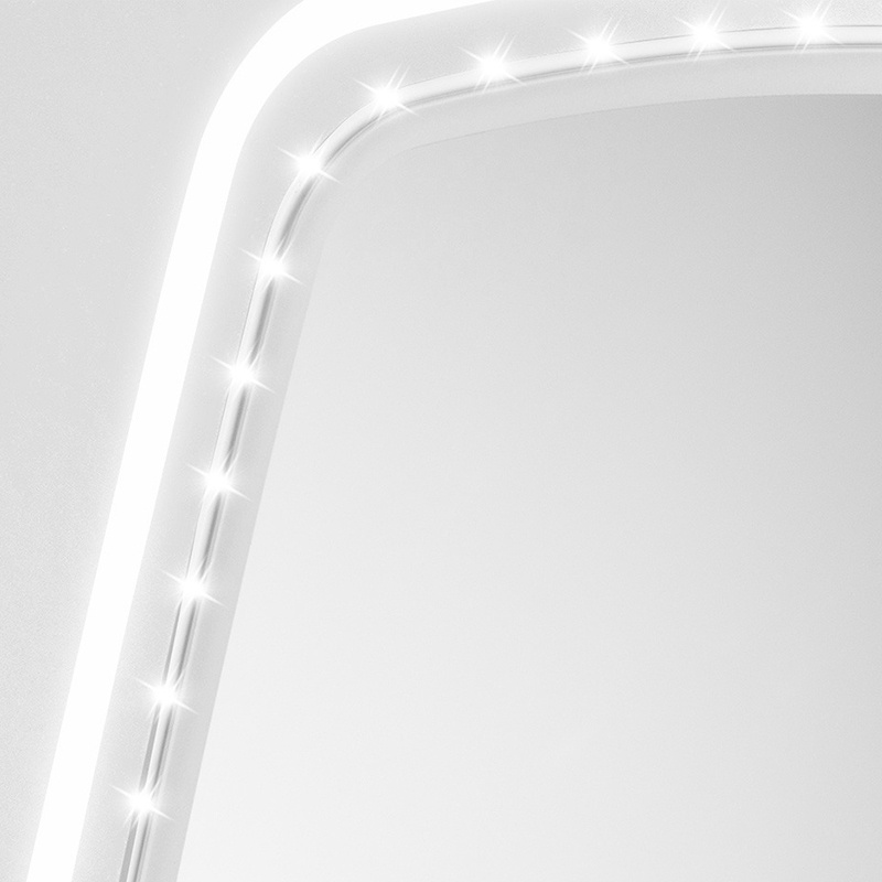 杰克-臺式三色LED化妝鏡-白色-1106