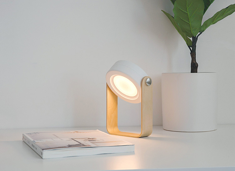 杰克-伸縮燈籠夜燈丨臥室USB充電燈丨兒童護眼閱讀LED折疊觸摸臺燈 - 白色（1117）