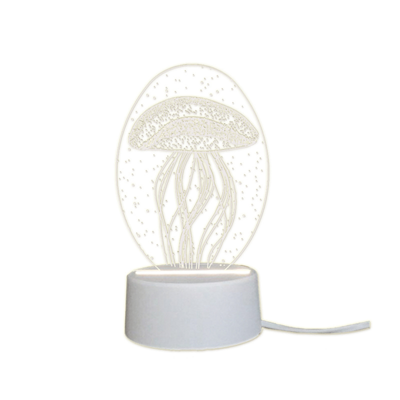 杰克-3D立體水母小夜燈丨床頭燈（1127）
