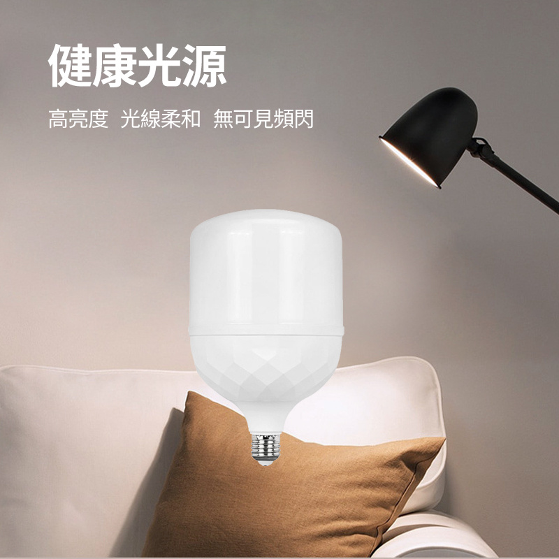 杰克-LED鑽石紋球泡燈丨球膽丨E27 螺頭 球泡丨10W 白光丨2 pcs 裝（5121）