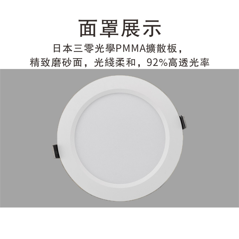杰克-LED嵌入式超薄筒燈丨燈膽丨3W-6000K*2pcs（5128）