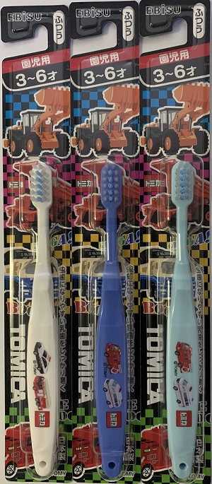 Ebisu-Tomica 3至6歲用牙刷x1支(日本直送&日本製造)