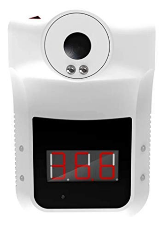 非接觸式 K3 壁掛式 紅外溫度測量 額頭溫度計，帶報警器， 辦公室 家用 超市 地鐵 學校 社區
