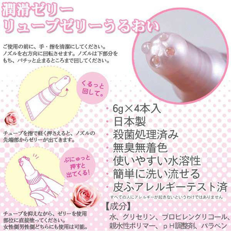 日本 JEX JFPA 水溶性 甘油 潤滑液 6g x 4包