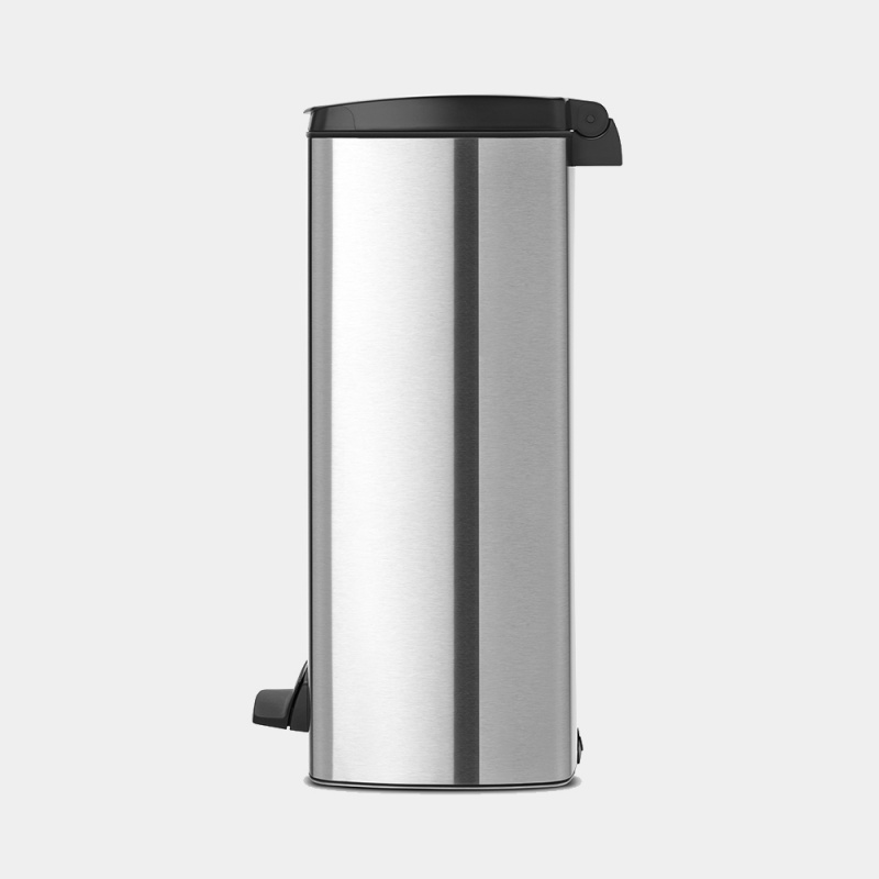 比利時製 Brabantia™ - 靜音長方形腳踏桶 25L 塑膠內桶 無印砂鋼