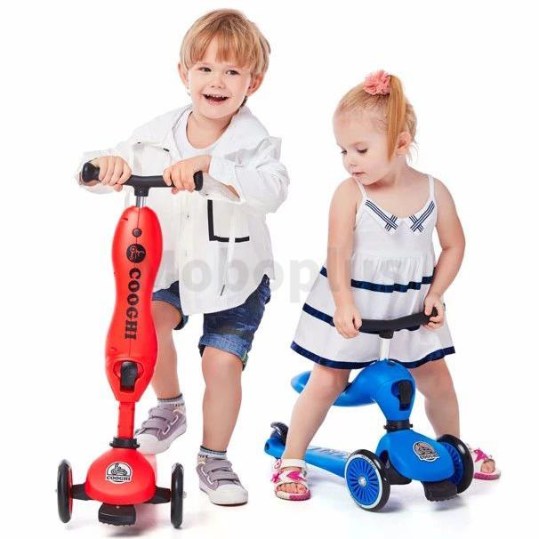 英國 Cooghi 3 in 1 兒童騎行+滑板車+學步平衡車 【適合1-5歲】