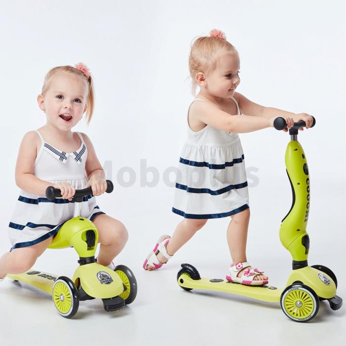英國 Cooghi 3 in 1 兒童騎行+滑板車+學步平衡車 【適合1-5歲】