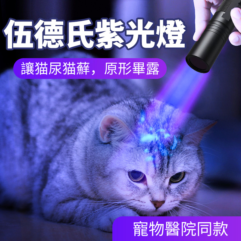 杰克-貓蘚尿癬丨真菌檢測手電筒丨UV紫外線螢光劑丨紫光驗鈔燈專用 丨20W阻隔干擾光（1147）