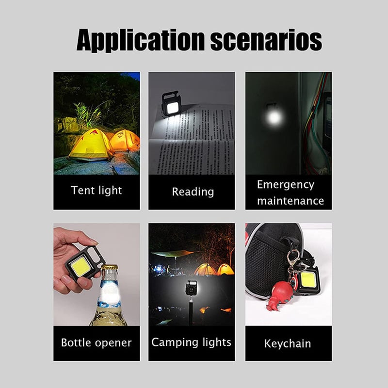 杰克-鋁合金鑰匙扣燈丨多功能戶外便攜迷你工具燈丨戶外露營燈丨多種款式隨身燈丨鋁合金工作燈（1150）