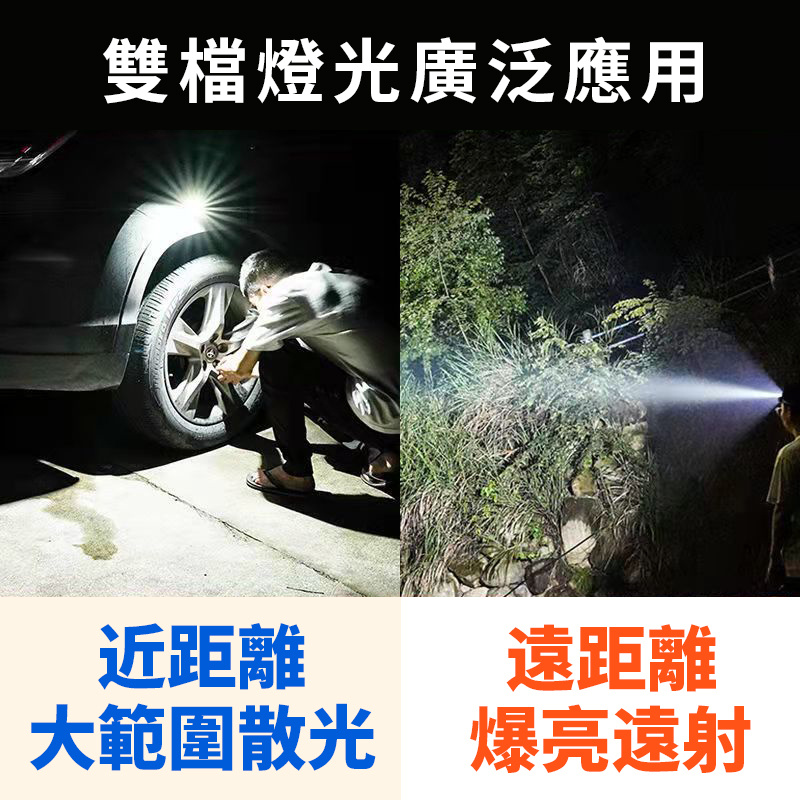 杰克-磁鐵工作燈丨LED頭燈丨戶外cob充電頭戴燈丨釣魚燈丨強光夜釣頭燈 丨800容量內置電池頭燈+USB線（1158）