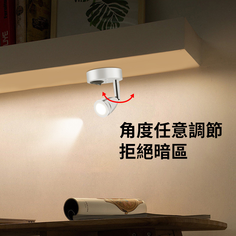 杰克-led立杆灯迷你射灯丨珠宝柜台灯展柜灯丨柜台可调角度小射灯 丨 中性光（4000K)  银色（5153）