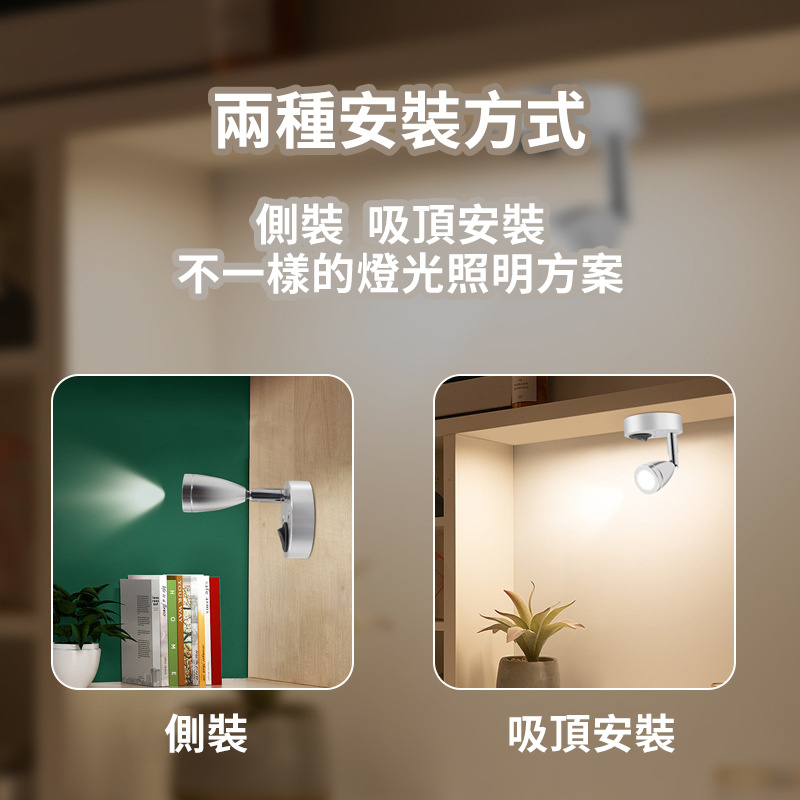 杰克-led立杆灯迷你射灯丨珠宝柜台灯展柜灯丨柜台可调角度小射灯 丨 中性光（4000K)  银色（5153）