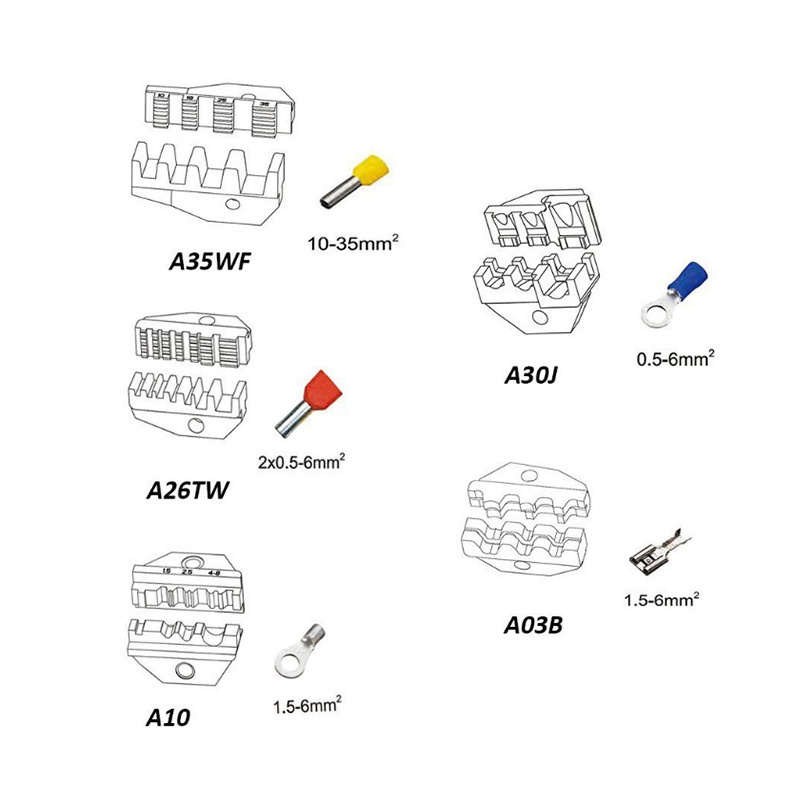 杰克-端子壓線鉗丨功能電纜剪丨剝線壓接鉗工具套裝（6109）