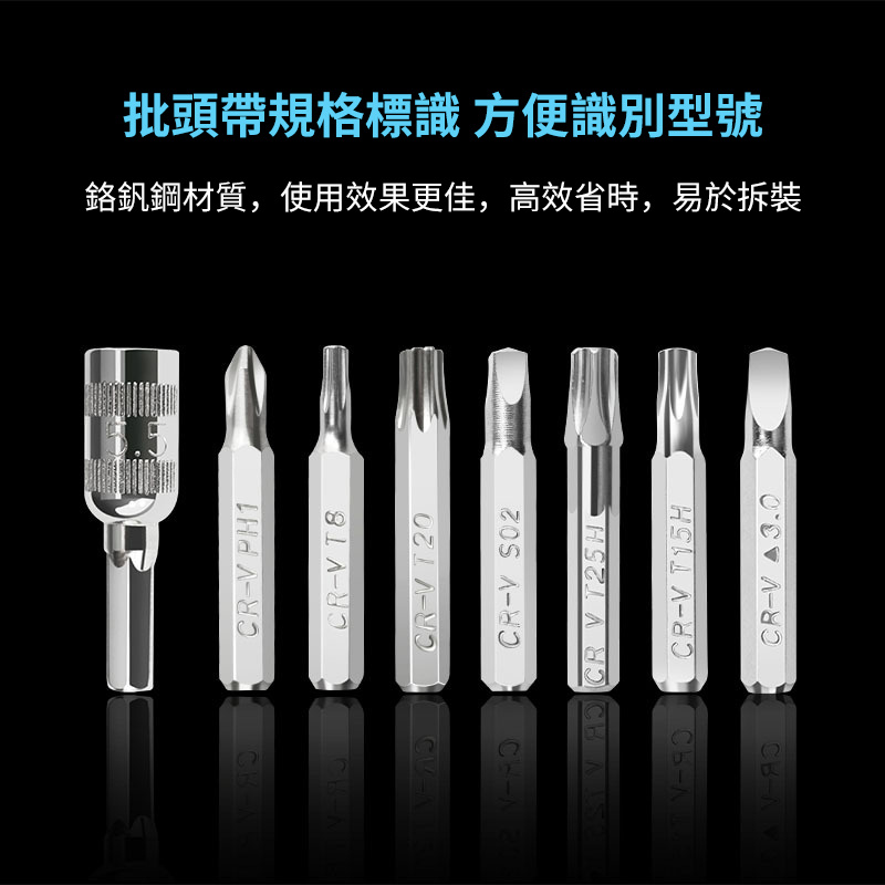 杰克-新版115合1螺絲刀套裝丨多功能手動維修工具丨螺絲刀組合套裝丨螺絲批頭丨眼鏡電腦手機維修工具丨塑膠柄黑紅117合1系列（6115）