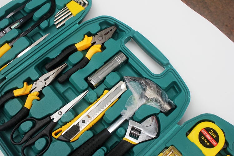 杰克-五金工具箱套裝丨車載家用老虎鉗扳手螺絲刀組合工具套裝 丨大套27件套8027（6119）