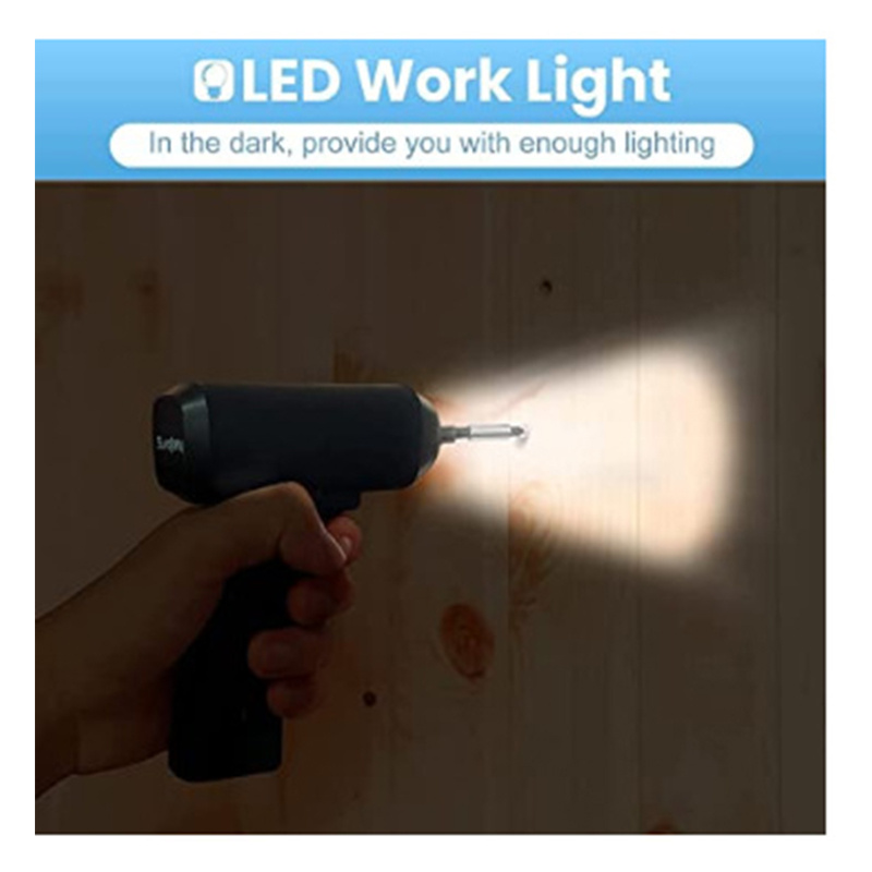 杰克-家用電動螺絲刀套裝丨3.6V充電式起子迷你多功能螺絲 丨帶配件32件套+布包裝（6124）