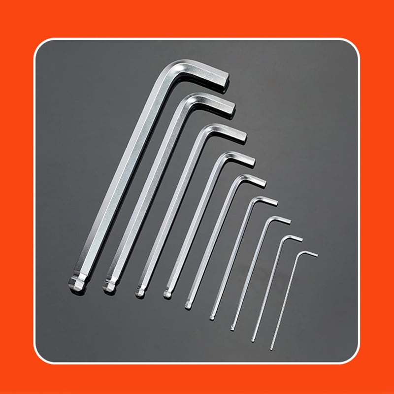 杰克-L型家用扭力內六角扳手套裝丨電動汽修加長球頭萬能多功能螺絲刀 丨（6127）