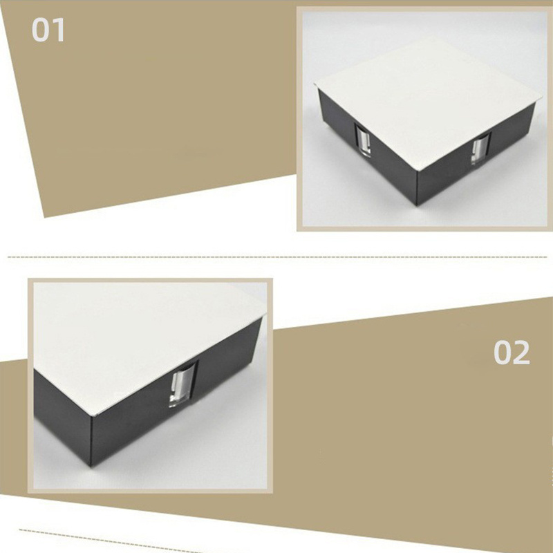 杰克-簡約現代創意燈飾丨酒店工程KTV方形LED鋁材壁燈丨室內光效燈 丨12W方形四面光丨 白光（1162）