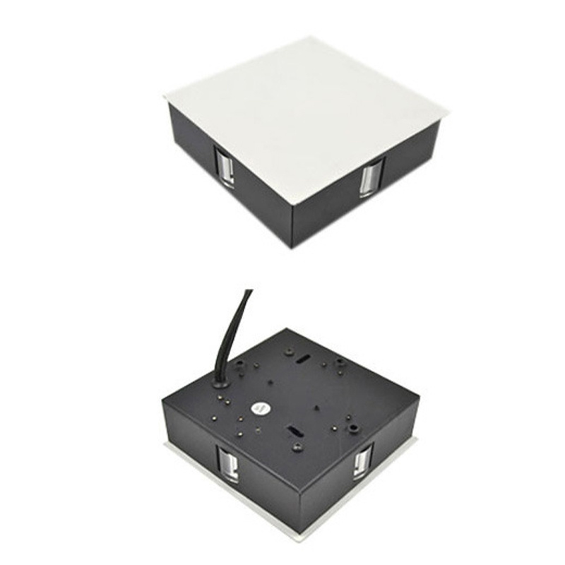 杰克-簡約現代創意燈飾丨酒店工程KTV方形LED鋁材壁燈丨室內光效燈 丨12W方形四面光丨 白光（1162）