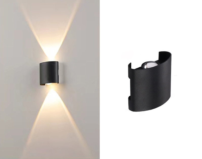杰克-室內戶外過道走廊庭院壁燈丨酒店工程丨防水LED鋁材壁燈丨牆壁燈 丨黑殼鋁材 2W暖光（1163）