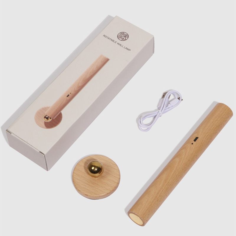 杰克-旋轉壁燈丨360度無極調光旋轉丨磁吸氛圍夜燈丨廚房走廊衣櫃LED臺燈 丨暖白（1172）