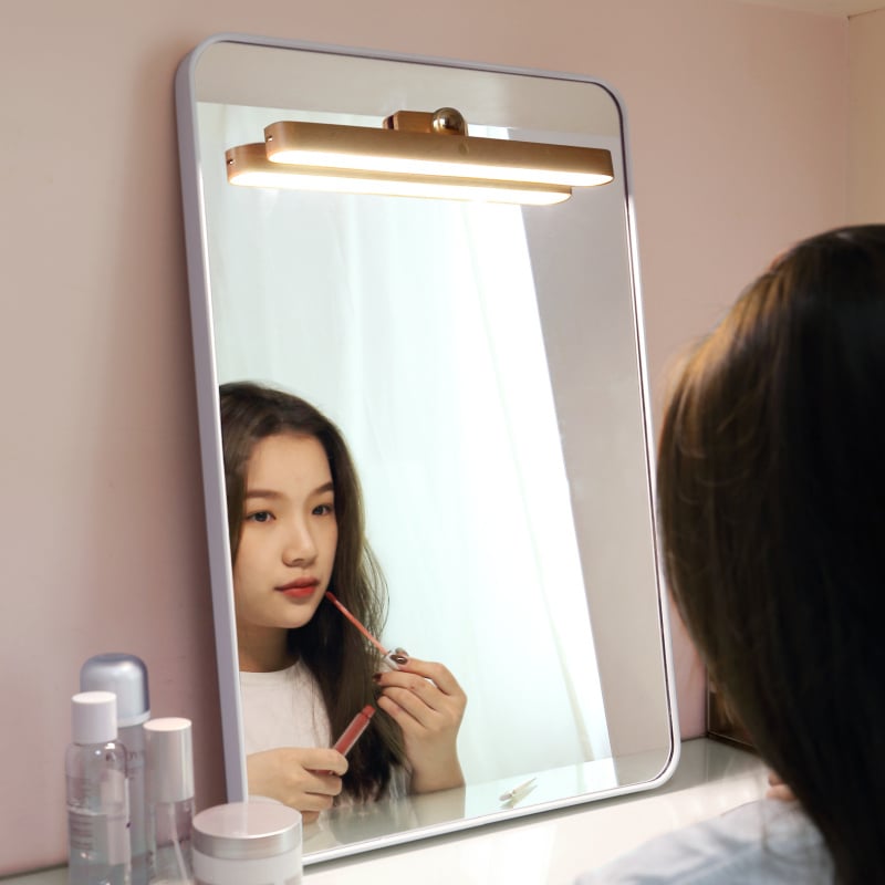 杰克-木質好棒鏡前補光燈丨LED觸摸磁吸小夜燈丨可攜式可移動臥室廁所夜燈 丨4000K 暖白（1173）