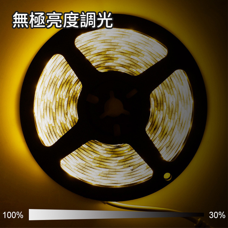 杰克-LED燈帶丨USB家用人體智能感應防水燈帶丨2835低壓櫥櫃衣櫃軟燈條裝飾 丨暖黃 3M（3164）