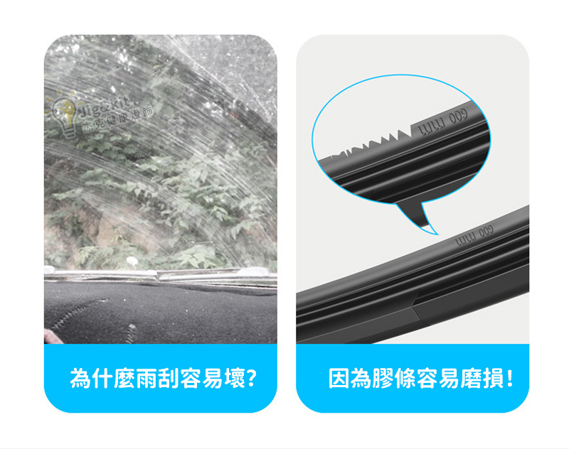 汽車雨刮修復器 | 雨刷膠條清潔修復 | 汽車用品 - 銀色（6146）