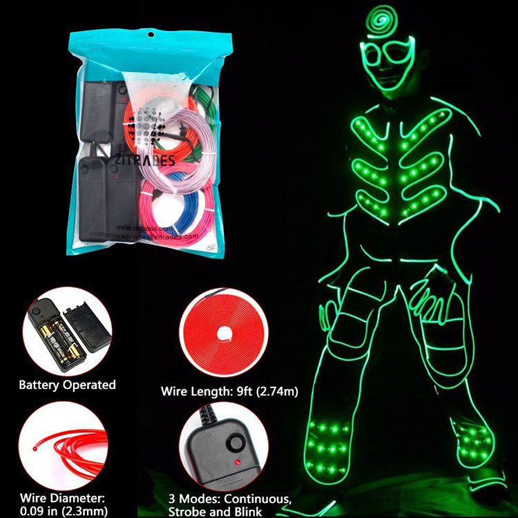 杰克-LED 燈條 丨冷光線 丨發光線冷光燈條 丨霓虹燈冷光條丨裝飾家居 丨冷光線氛圍燈 丨3米-黃色（3177B）