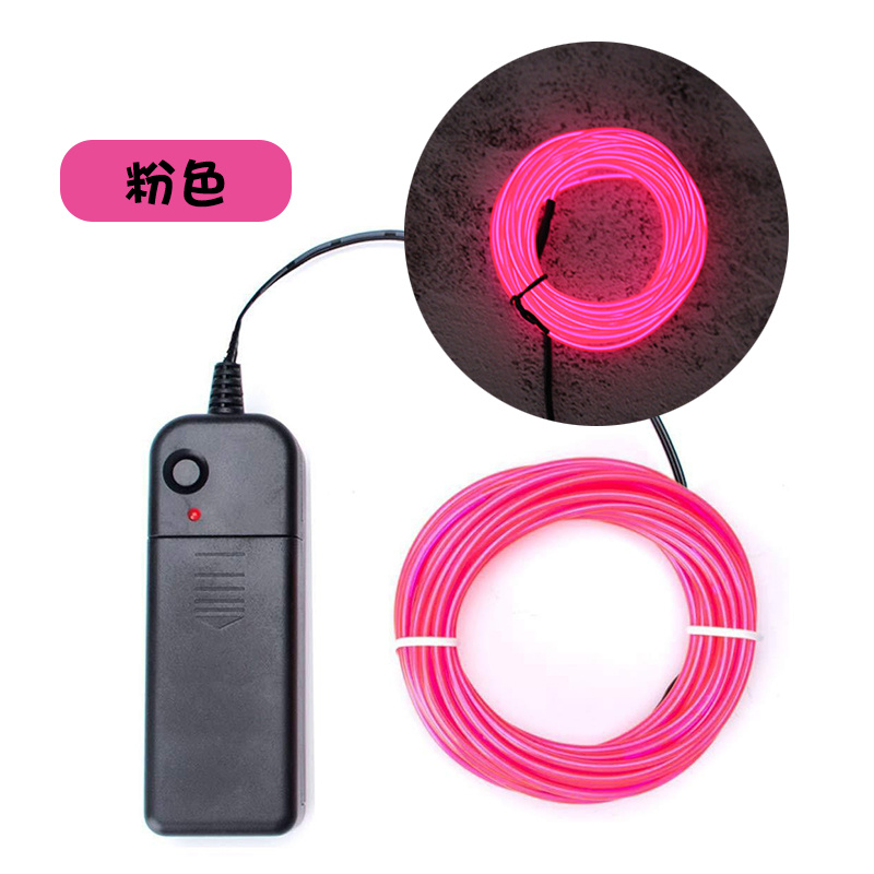 杰克-LED 燈條 丨冷光線 丨發光線冷光燈條 丨霓虹燈冷光條丨裝飾家居 丨冷光線氛圍燈 丨3米-粉色（3177D）