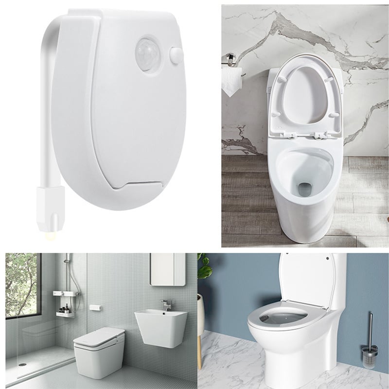 掛式led馬桶燈丨RGB多色智能燈丨自動人體感應燈丨變色小夜燈家用 丨RGB多色（7123）