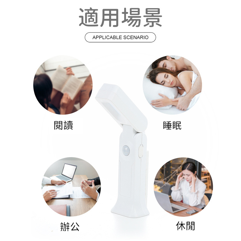 家居起夜臥室LED丨USB人體感應小夜燈丨創意光控 床頭燈 丨感應工作燈丨暖光（7129）